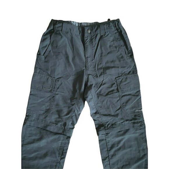 Eddie Bauer Convertible Nylon Pants Shorts Hiking Adjustable Waist Kids XL 14 - Picture 2 of 5